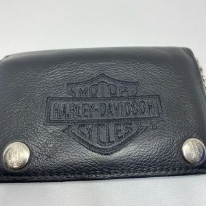 Pre-owned Harley Davidson Mens motorcycle wallet